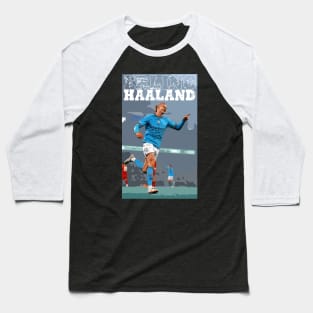 Erling Haaland Goal Celebration Baseball T-Shirt